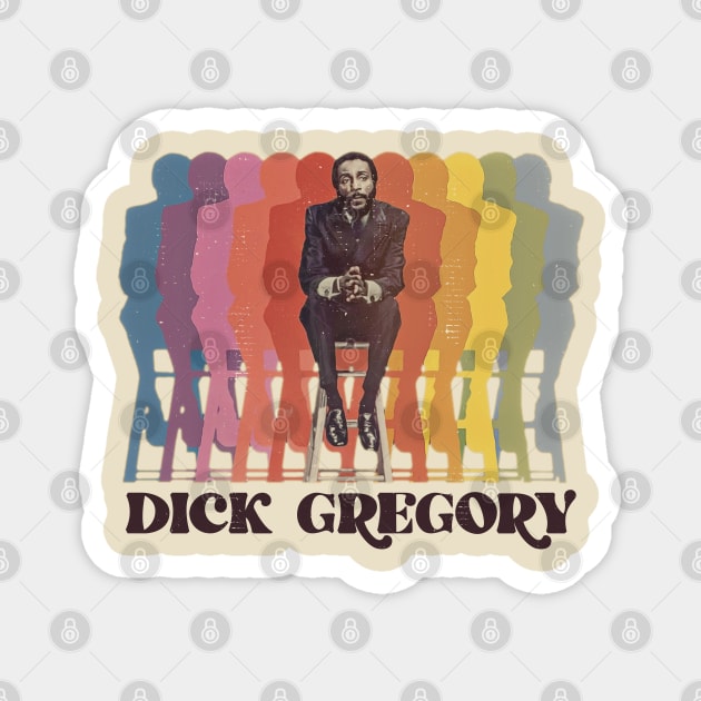 Dick Gregory Fade Tribute Magnet by darklordpug