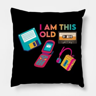 90s nostalgia Pillow