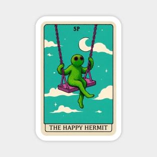 The Happy Hermit Magnet