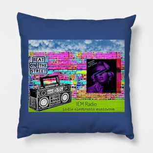 Pop Art Ave - IEM Radio Design - The Beat On The Street Pillow