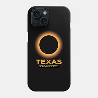 Annular Solar Eclipse October 2023 Texas Astronomy Phone Case