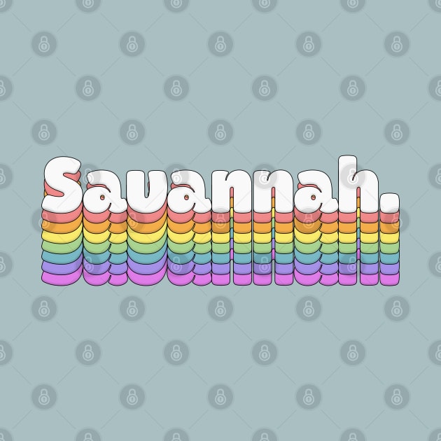 Savannah  //\\// Retro Typography Design by DankFutura