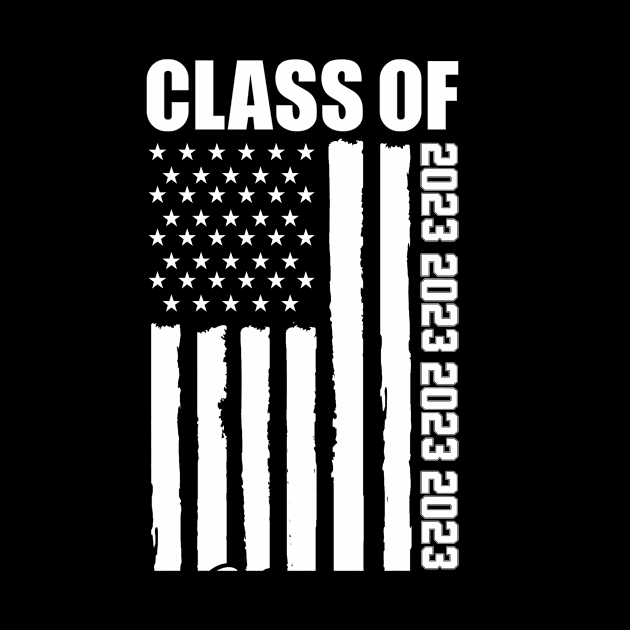 senior 2023 American flag by first12