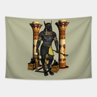 Anubis the egyptian god Tapestry