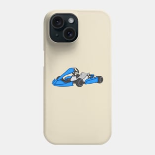 Kart racing cartoon illustration Phone Case