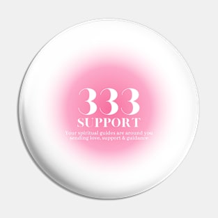 333 support angel number Pin