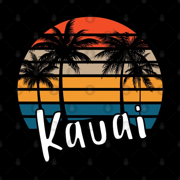 Kauai Retro Vintage Sunset Design by eliteshirtsandmore