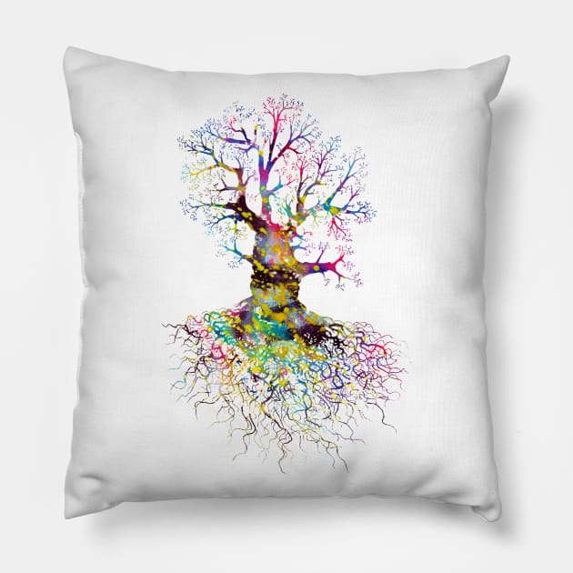 Oak Tree Pillow by erzebeth