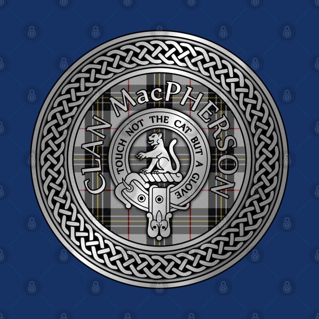 Clan MacPherson Crest & Tartan Knot by Taylor'd Designs