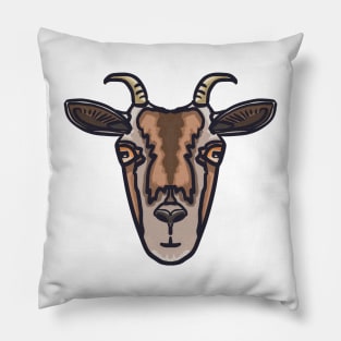 Goat Face Pillow