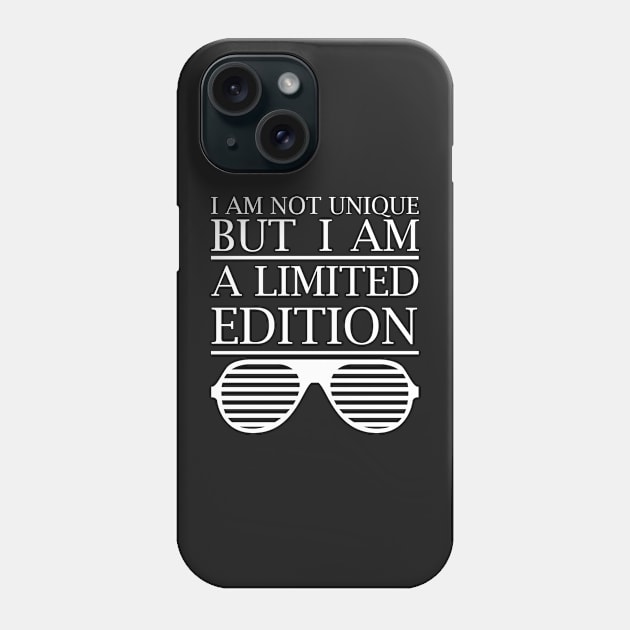 I Am A Limited Edition - White Phone Case by 4U2NV-LDN