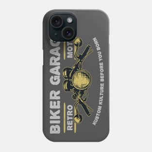 Retro Motor Biker Garage Phone Case