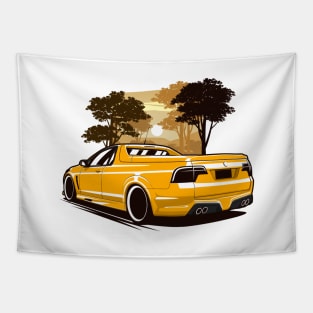 Yellow HSV GTS Maloo Safari Tapestry