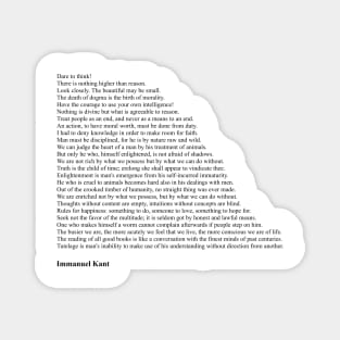 Immanuel Kant Quotes Magnet