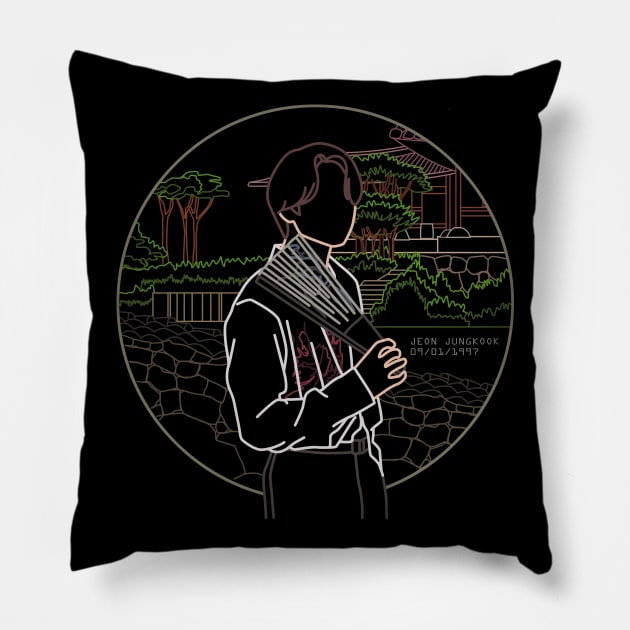 BTS JUNGKOOK TRADITIONAL CONCEPT Pillow by moritajung