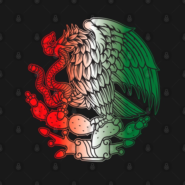 Mexican Flag Eagle by machmigo