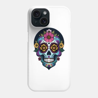 Floral Day of the Dead Skull Phone Case