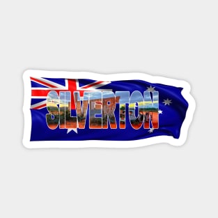 SILVERTON Heritage - New South Wales, Australia with Flag Magnet