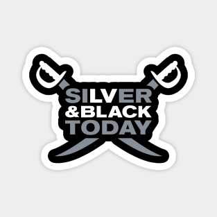 Silver and Black Today T-Shirt - Silver Swords Magnet