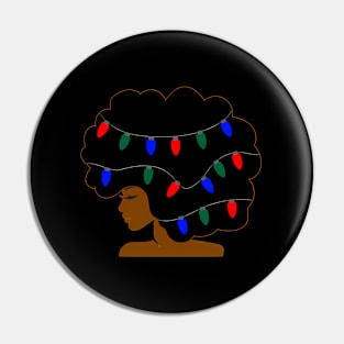 Afro Lights Festive Natural Hair Pin