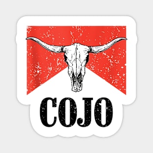 Vintage Cojo Bull Skull Country Music Magnet