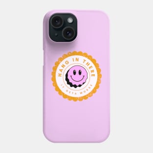 Hang In There Smiley Face Phone Case