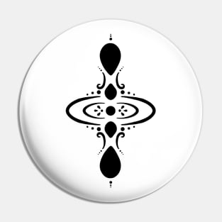 Groovy Mindfulness Symbol Pin