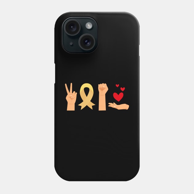 Peace Cure Love Phone Case by sanavoc