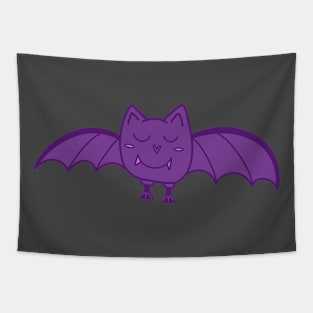 Purple Happy Bat Tapestry