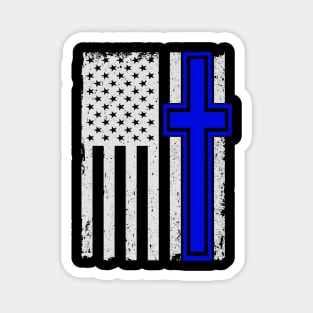 USA Flag Christian 4th of July Patriotic Magnet