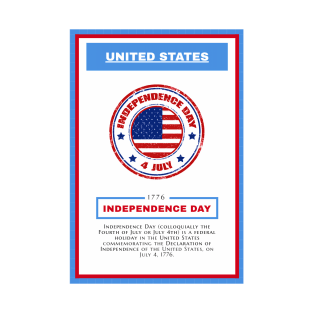 Independence Day - United States - For 4th of july - Print Design Poster - 1706205 T-Shirt