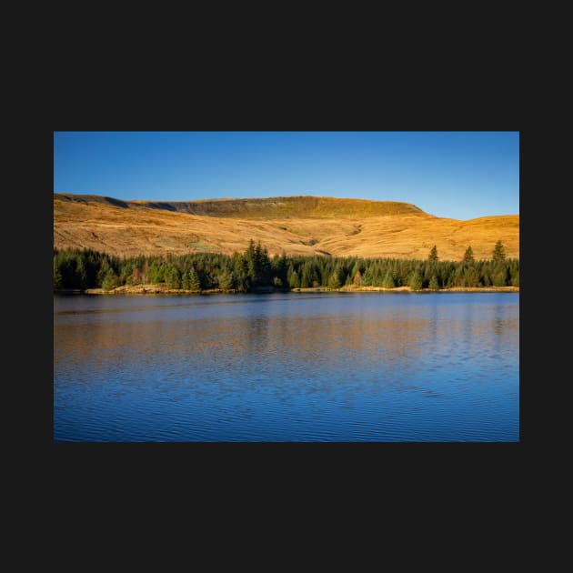 Beacons Reservoir and Fan Fawr, Brecon Beacons by dasantillo