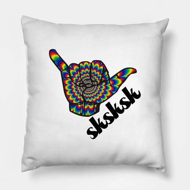 Hang Loose VSCO Pillow by LucyMacDesigns