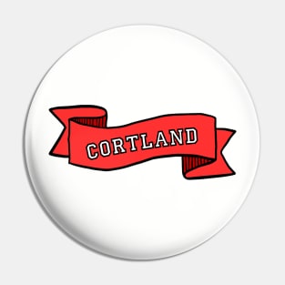 Cortland Banner Pin