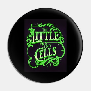 Poirot The Little Grey Cells - Green Palette Pin