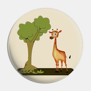 Giraffe Pin