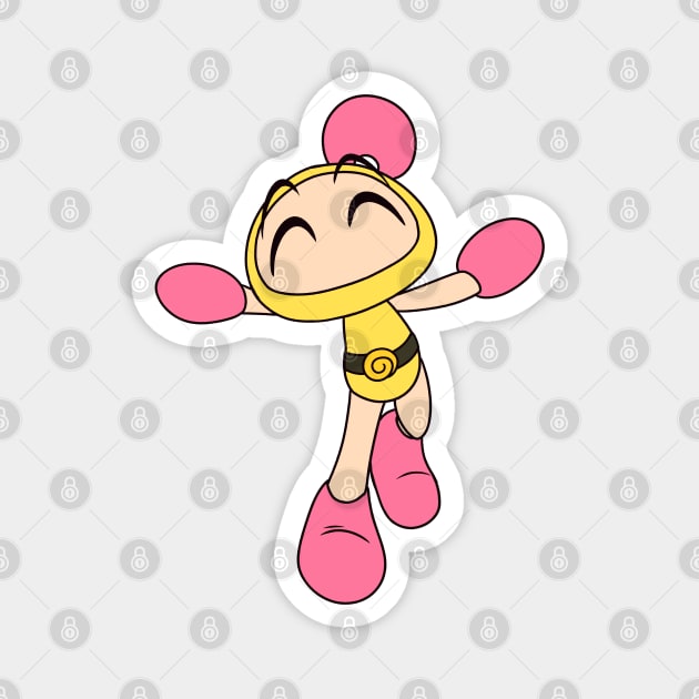 Yellow - Super Bomberman R Magnet by SailorBomber