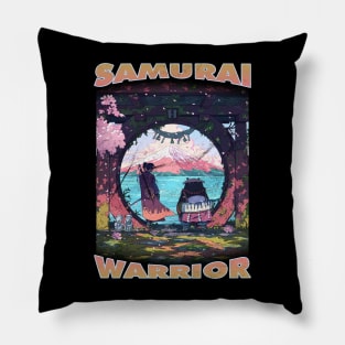 Samurai x Panda Pillow