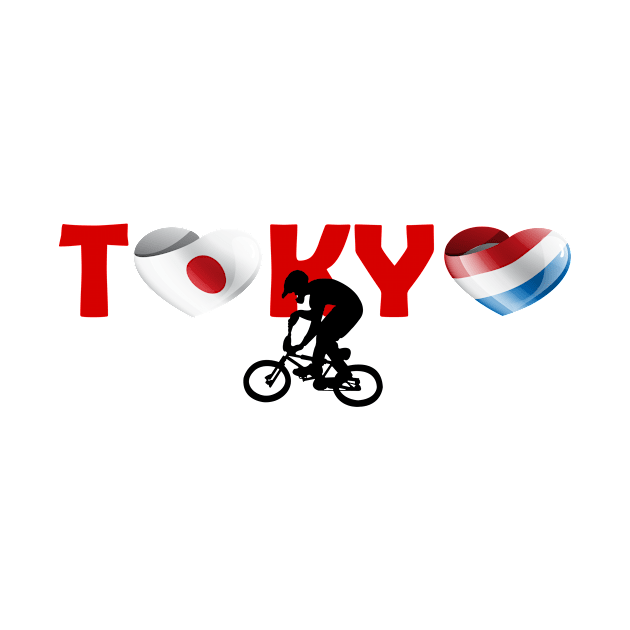 Sports games in Tokyo: BMX team from Netherlands (NL) by ArtDesignDE