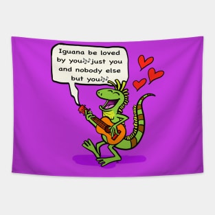 Iguana valentines serenade ❤️ Tapestry