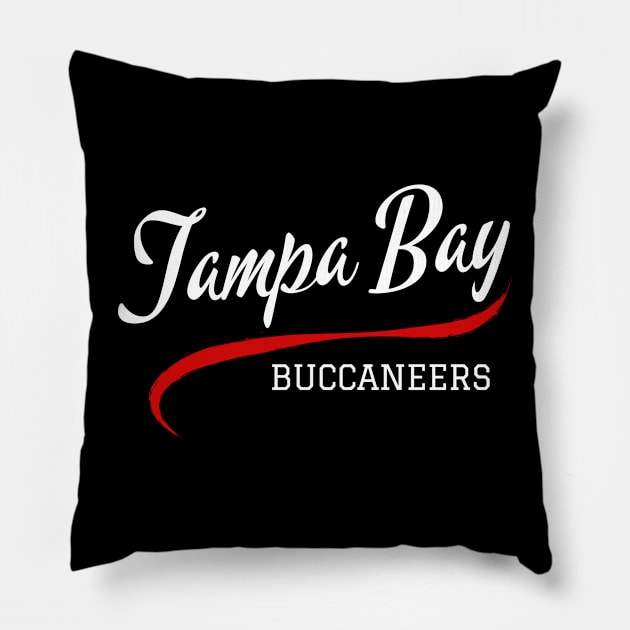 Tampa Bay Retro Wave Pillow by CityTeeDesigns