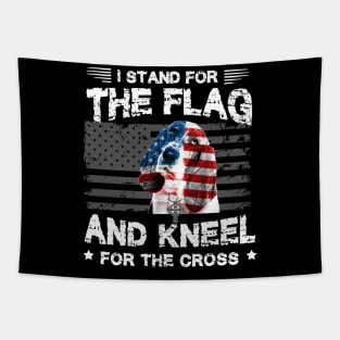 Basset Hound Dog Stand For The Flag Kneel For Fallen Tapestry