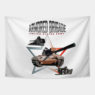 US Army Armored Briagde Tapestry