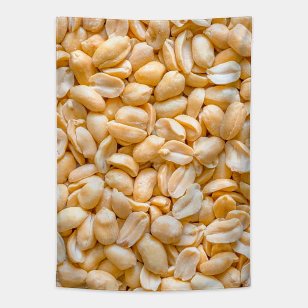 Salted Peanuts Snack Food Photography Tapestry by love-fi