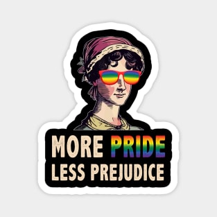 More Pride Less Prejudice Lgbt Gay Proud Ally Pride Month Magnet