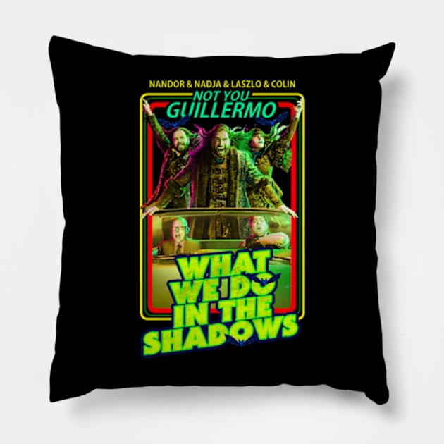 What We Do In The Shadows Pillow by RAINYDROP