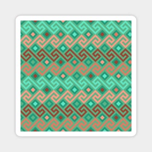 Copy of Green Greck seamless pattern Magnet