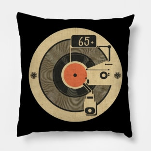 45 Record Adapter (Distressed) Pillow