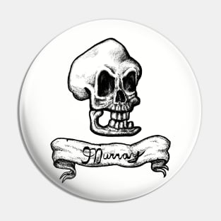 Murray, The Demonic Talking Skull Pin