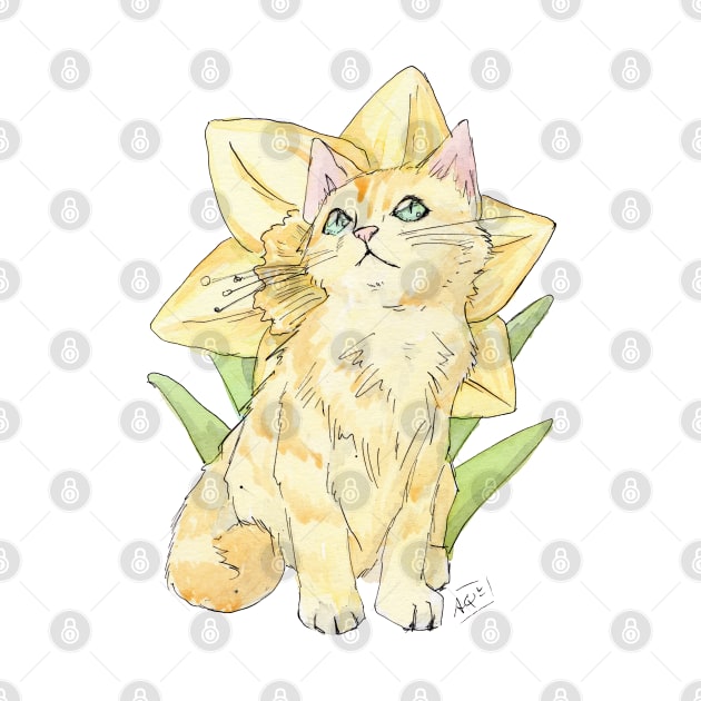 Daffodil Kitten by Aqutalion